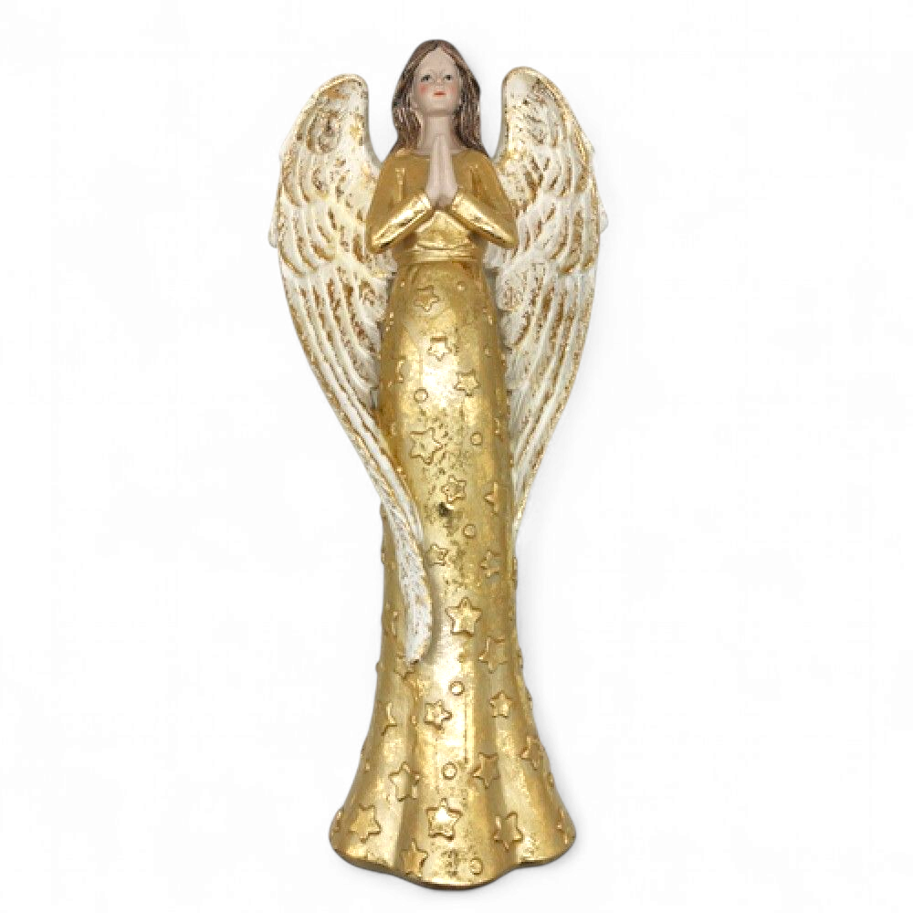 Szárnyaló Harmónia – Modern Angyalszobor (36 cm)