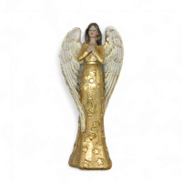Szárnyaló Harmónia – Modern Angyalszobor (21 cm)