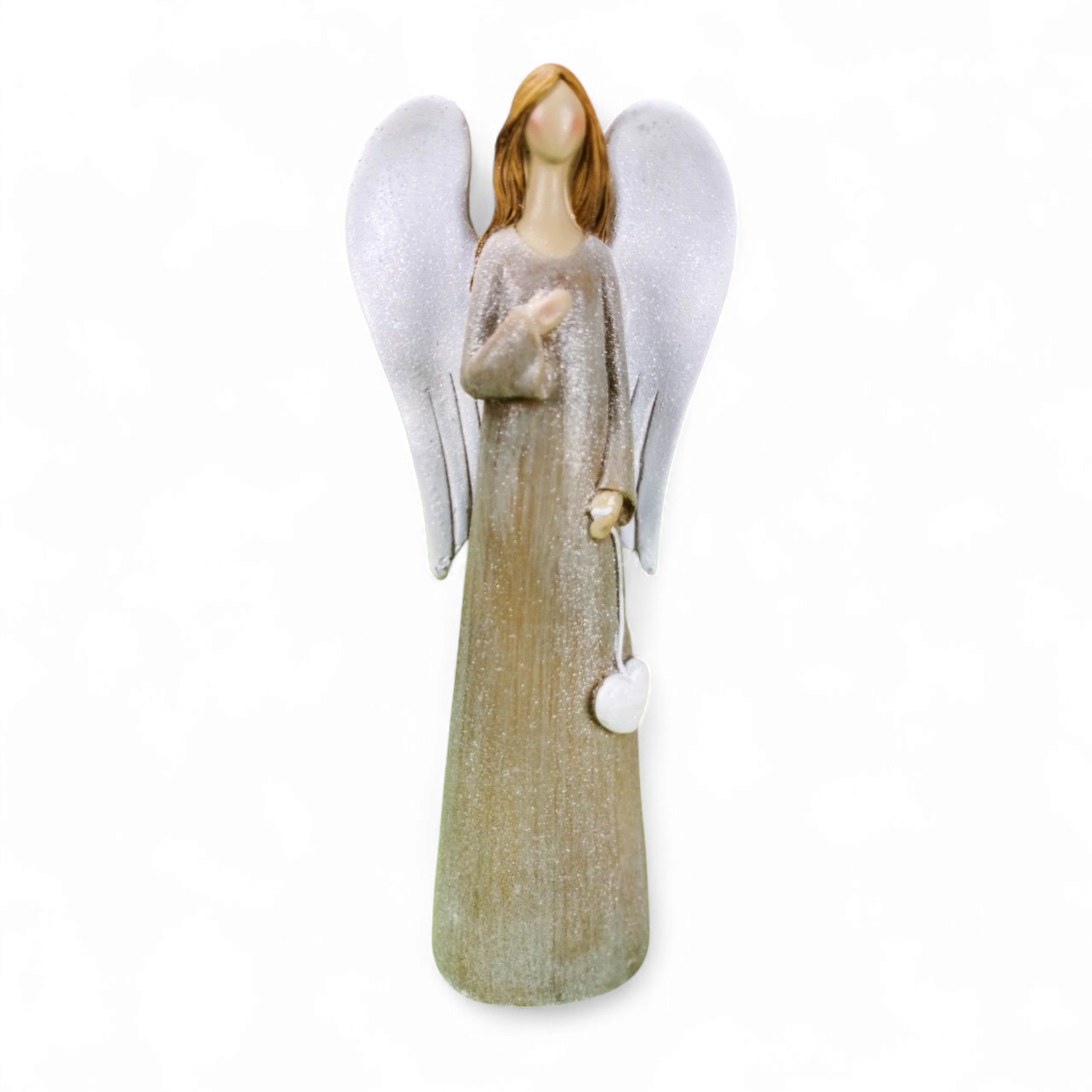 Szívből Őrző – Arc nélküli angyalszobor (29 cm)