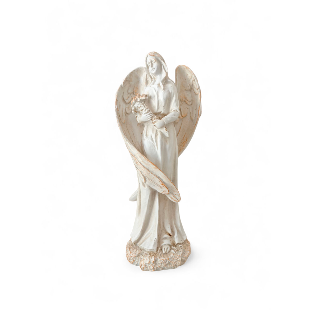 Angelo Classico – Reneszánsz stílusú angyal szobor (16x8x40 cm)