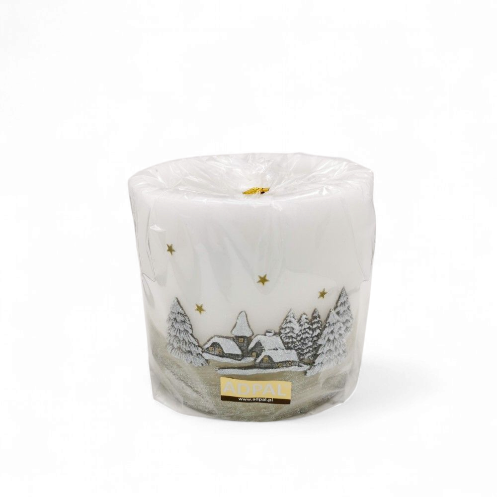 Winter Glow – Karácsonyi Mécses a Meghitt Ünnepekért (13 cm)