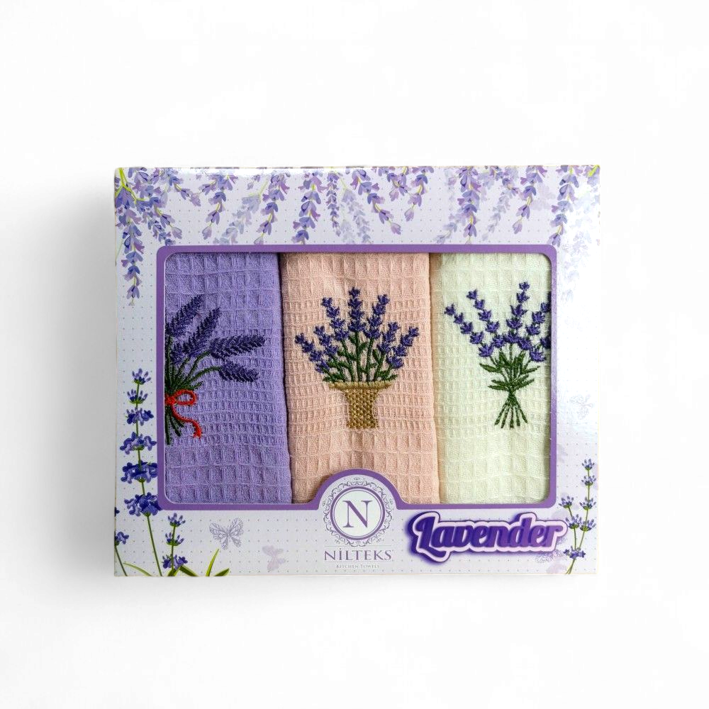 Lavanda – Prémium olasz konyharuha szett díszdobozban